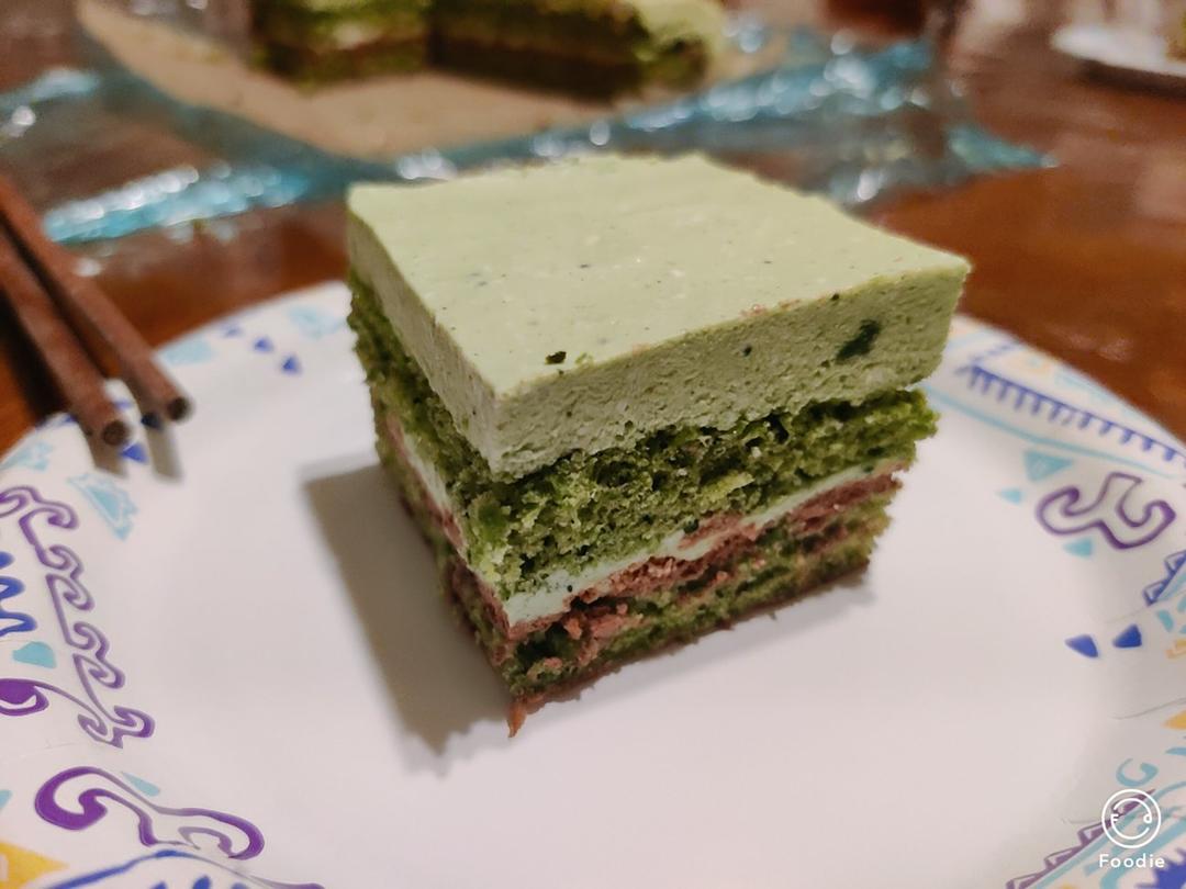 天际Yamanoha—香缇巧克力配抹茶慕斯蛋糕<熊谷裕子>