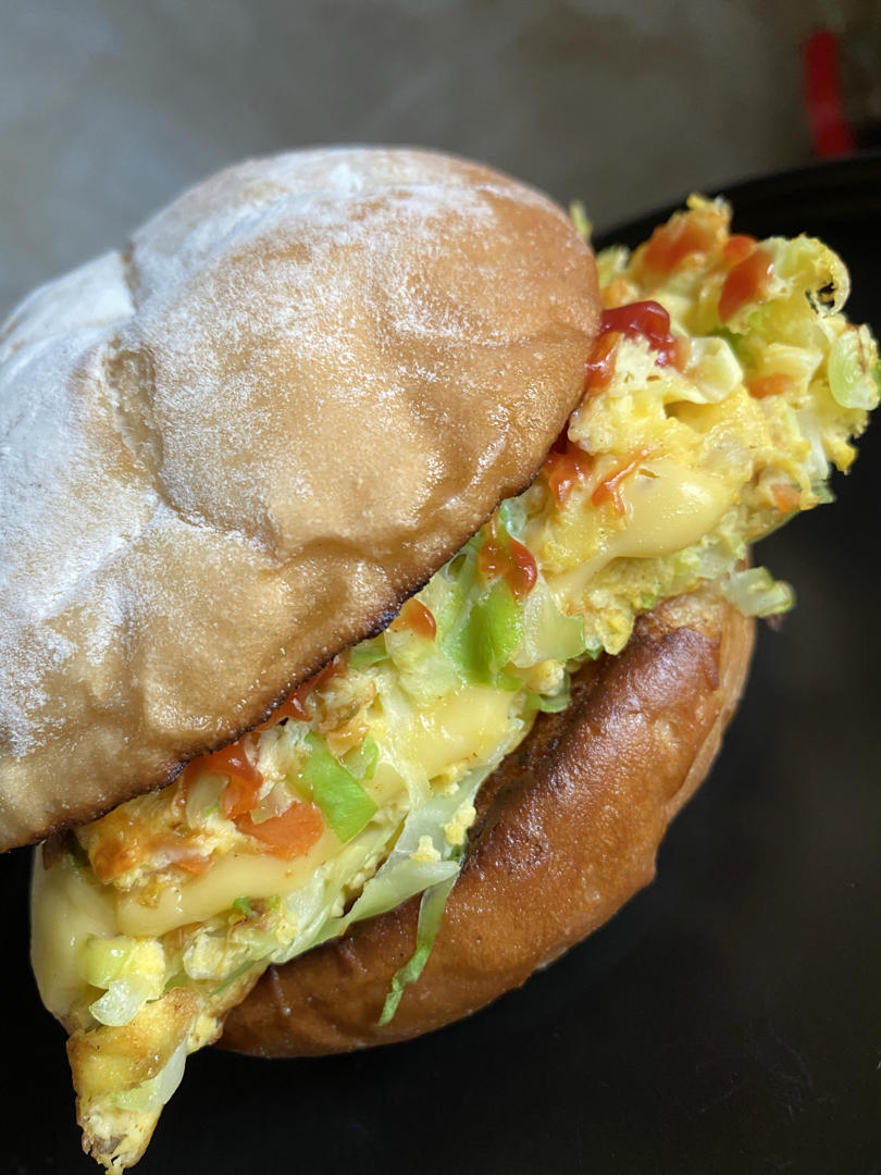 厚蛋烧馒头汉堡--馒头君的华丽变身