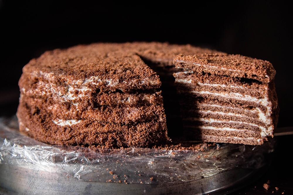 俄罗斯蜂蜜千层提拉米苏（巧克力味）