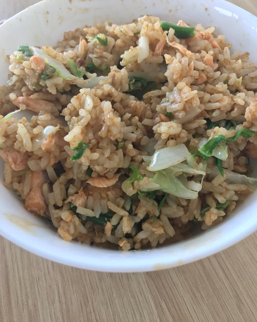三文鱼鹅肝酱炒饭