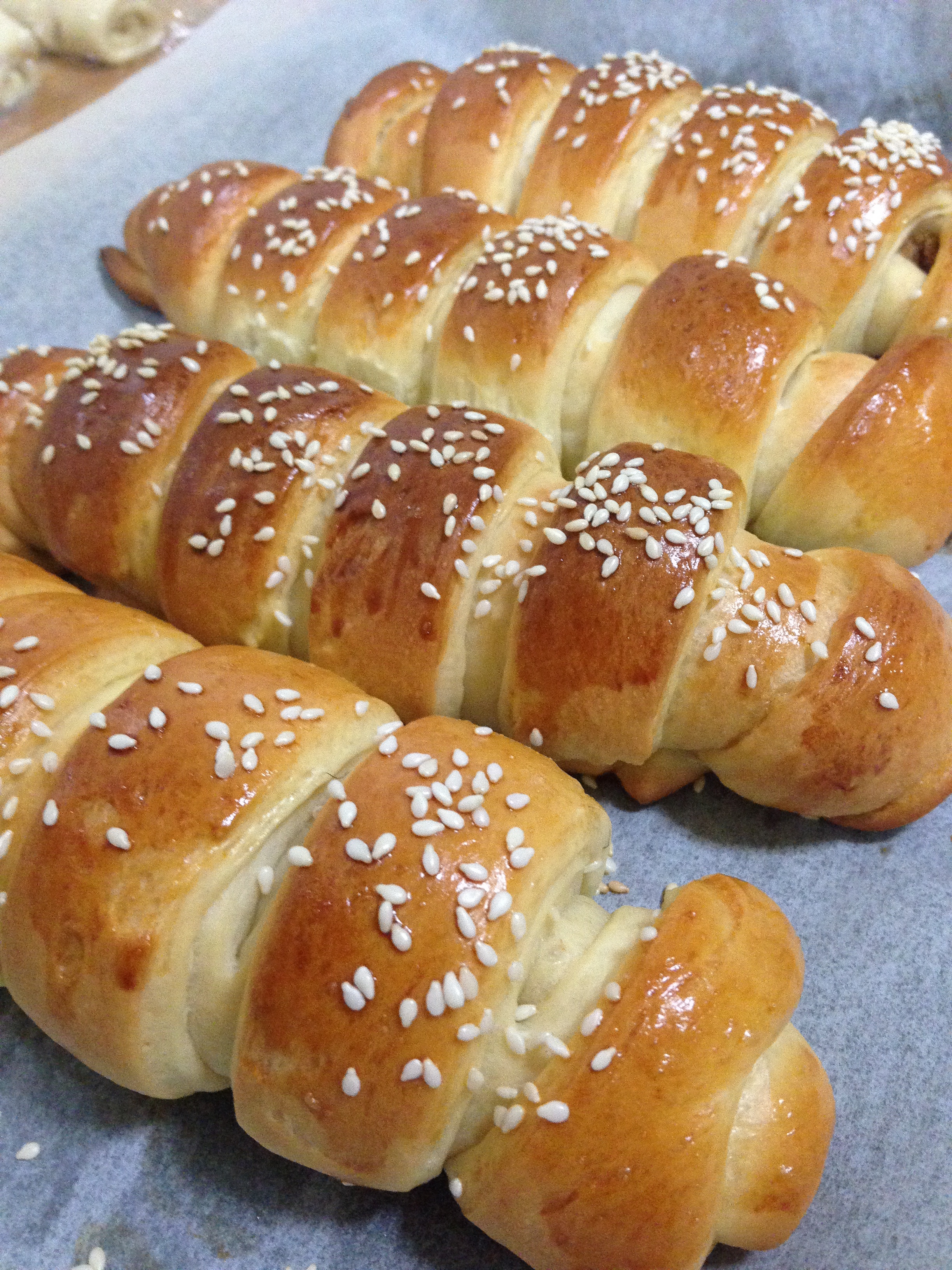 毛毛虫肉松面包