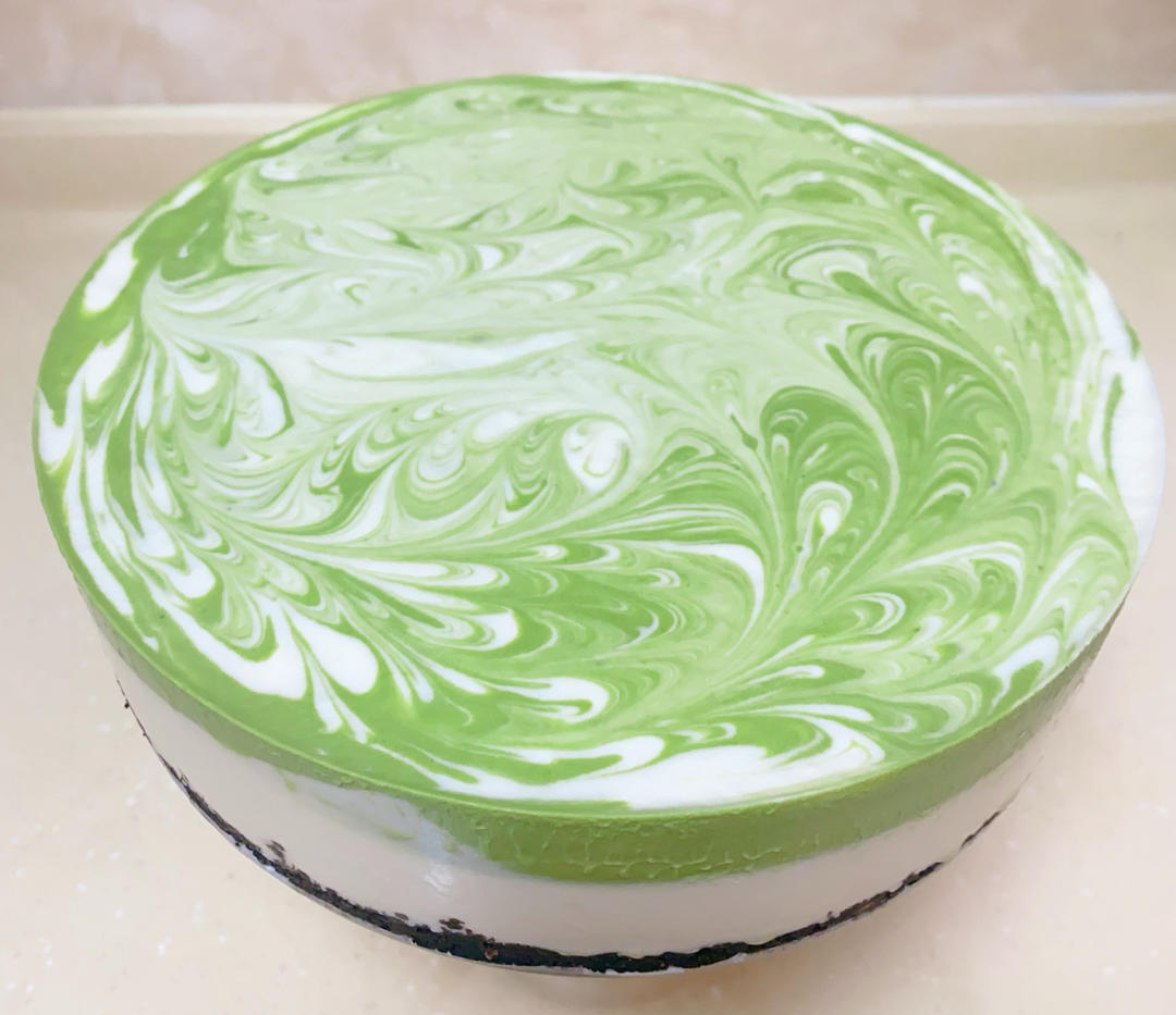 无需烤箱❗️零失败❗️抹茶大理石慕斯❗️入口即化