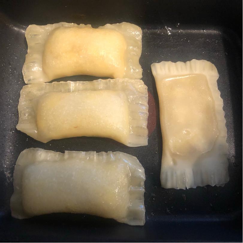 【简易香蕉派】只要3分钟 馄饨皮变高级甜品