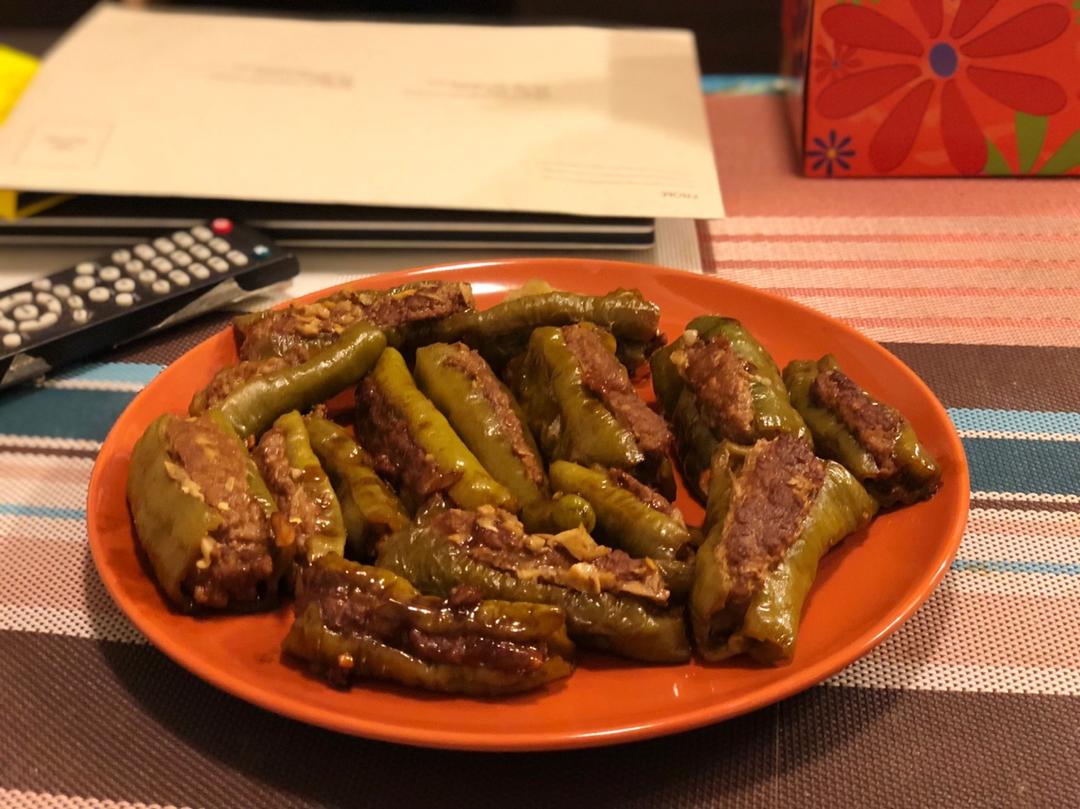 虎皮尖椒酿肉