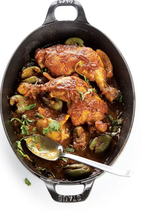 橄欖檸檬燉雞塔吉鍋 Chicken, Olive, and Lemon Tagine (Djaj Mqualli)