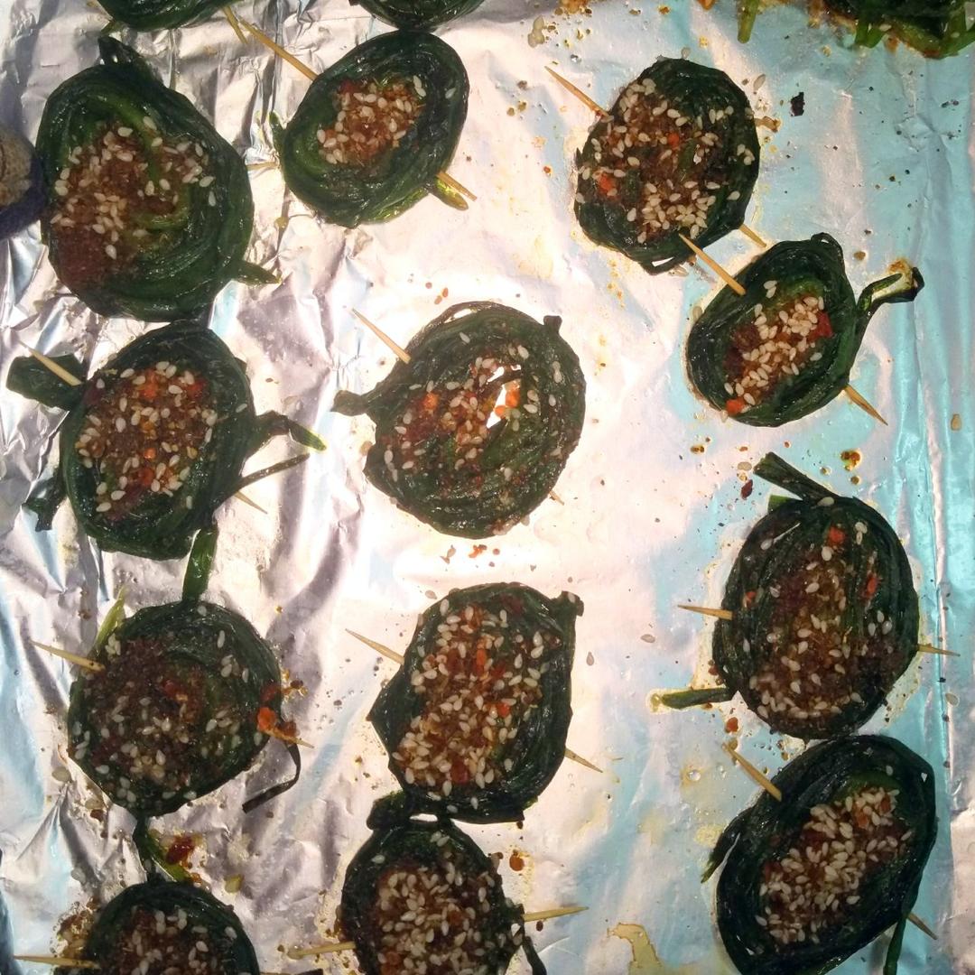 烤韭菜串