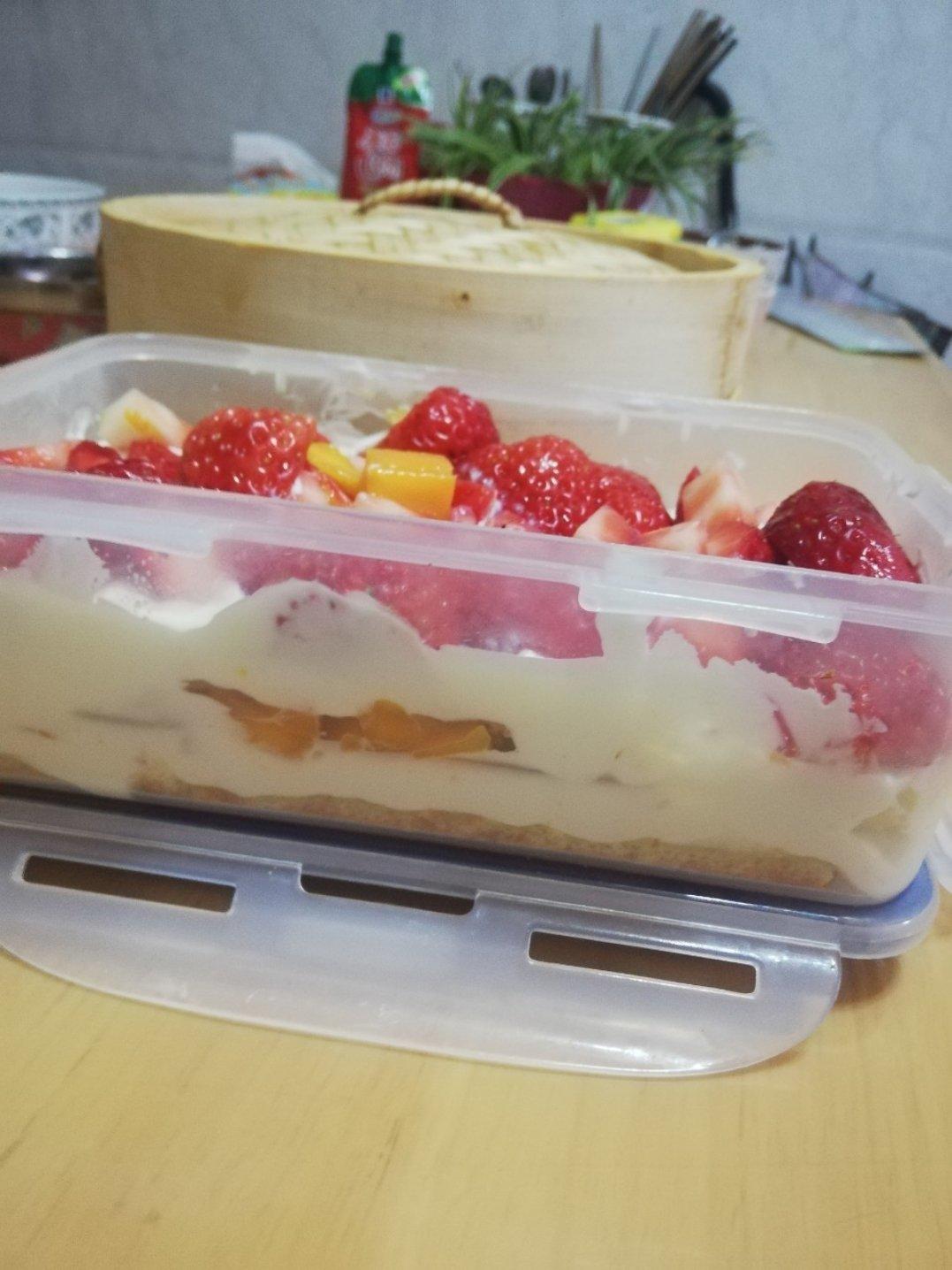 水果盒子蛋糕（低糖低油版）