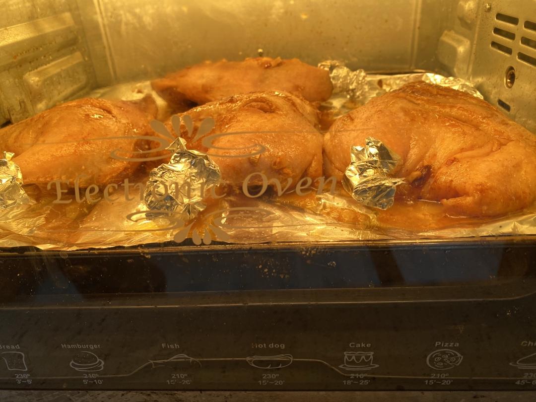 北鼎烤箱食谱～蜜汁烤鸭腿