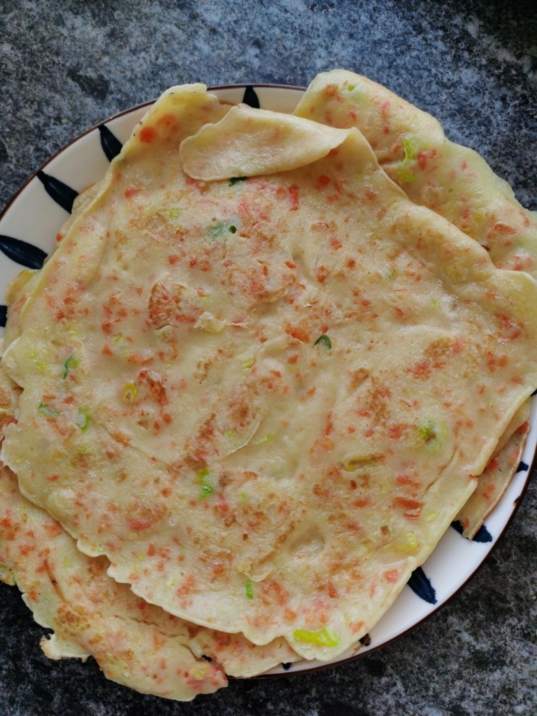 简单快手蔬菜鸡蛋煎饼