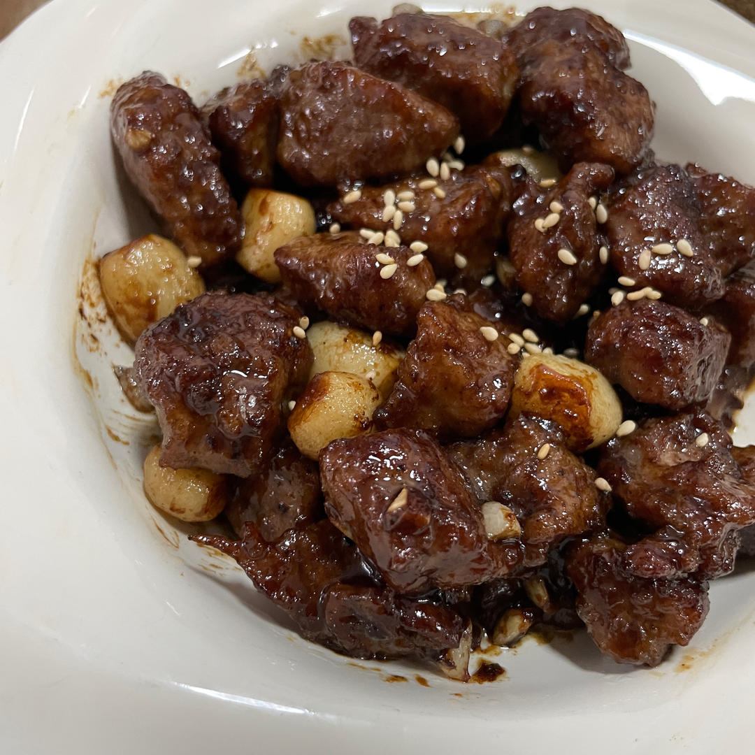 黑蒜子牛肉粒-津门秘方-家庭制作详细版