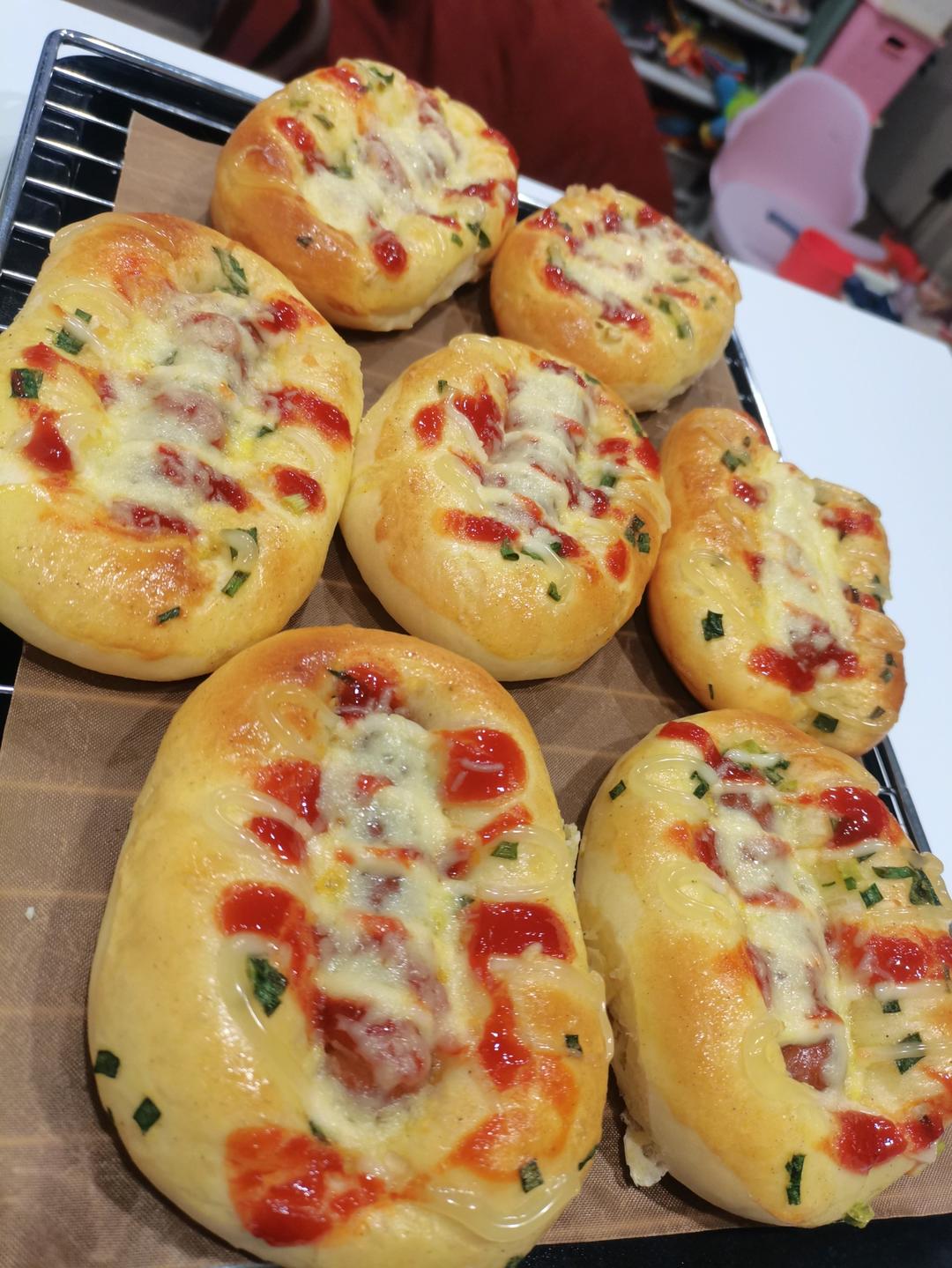 美味的香肠面包