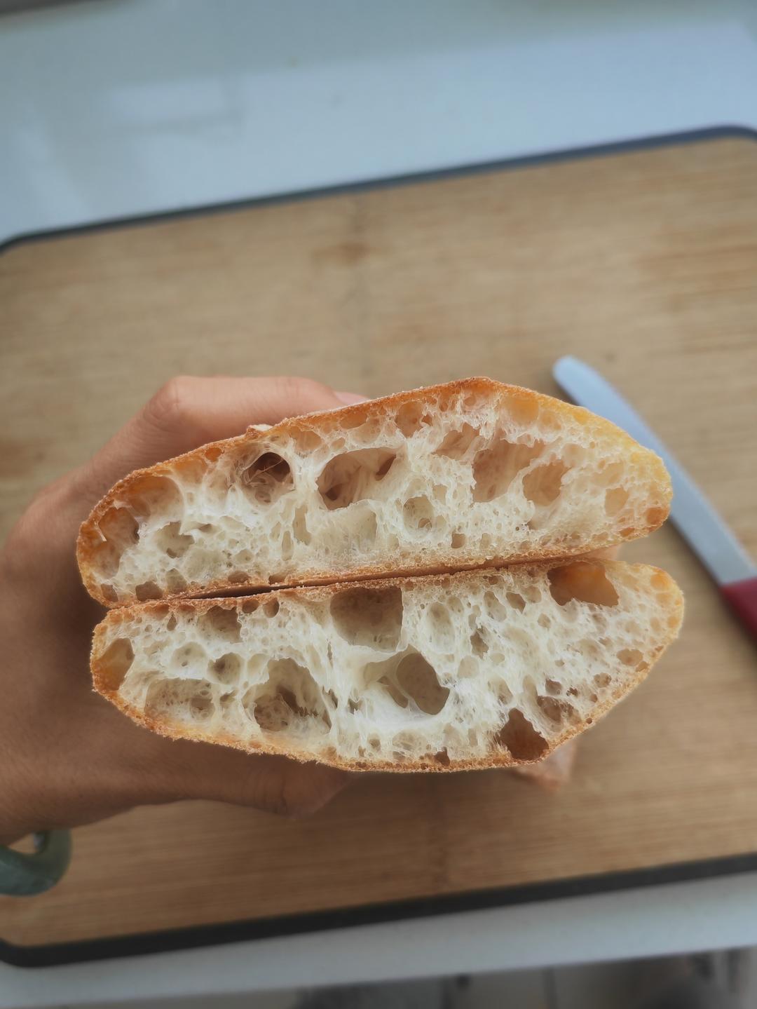 一份恰巴塔面包制作笔记