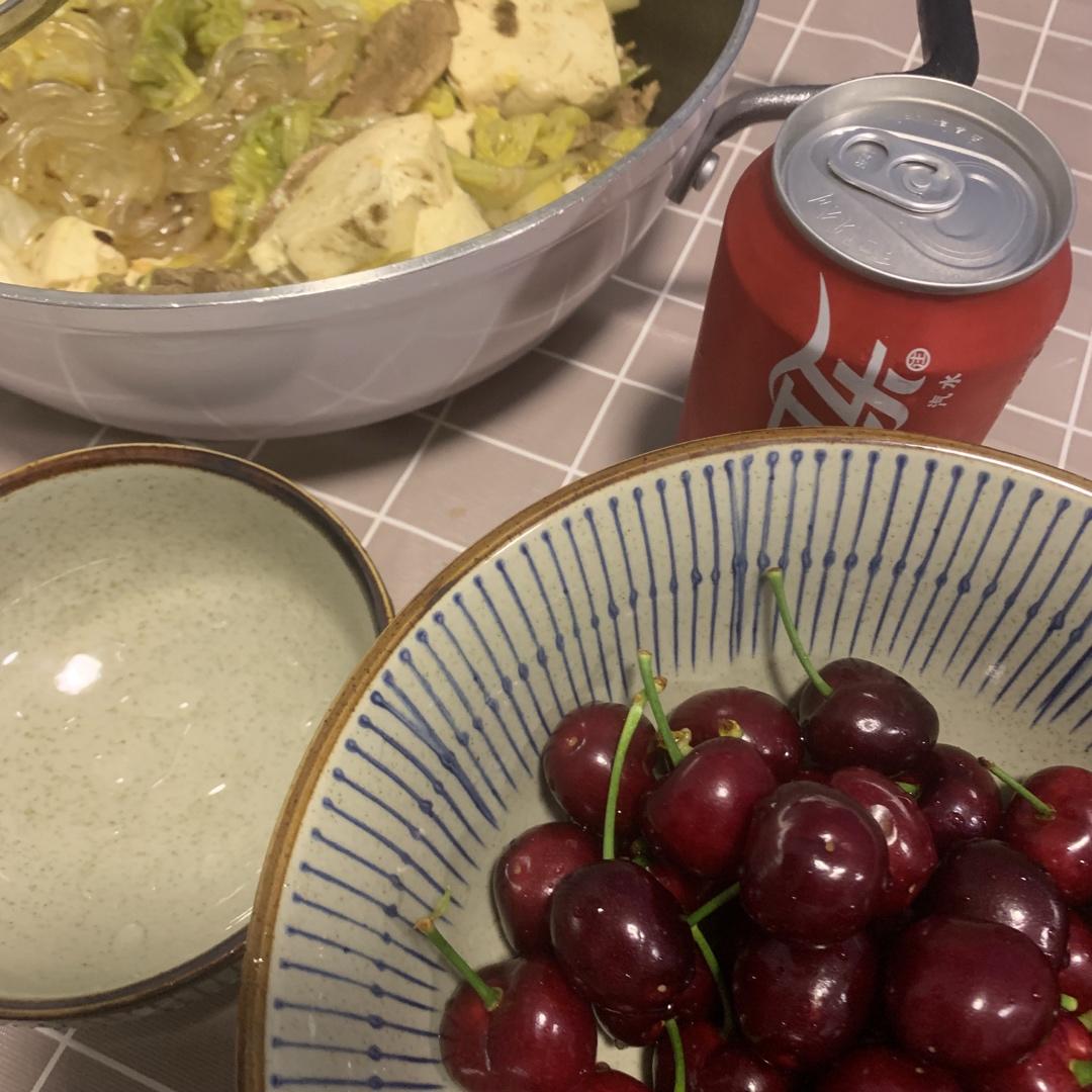 大白菜五花肉炖豆腐粉条