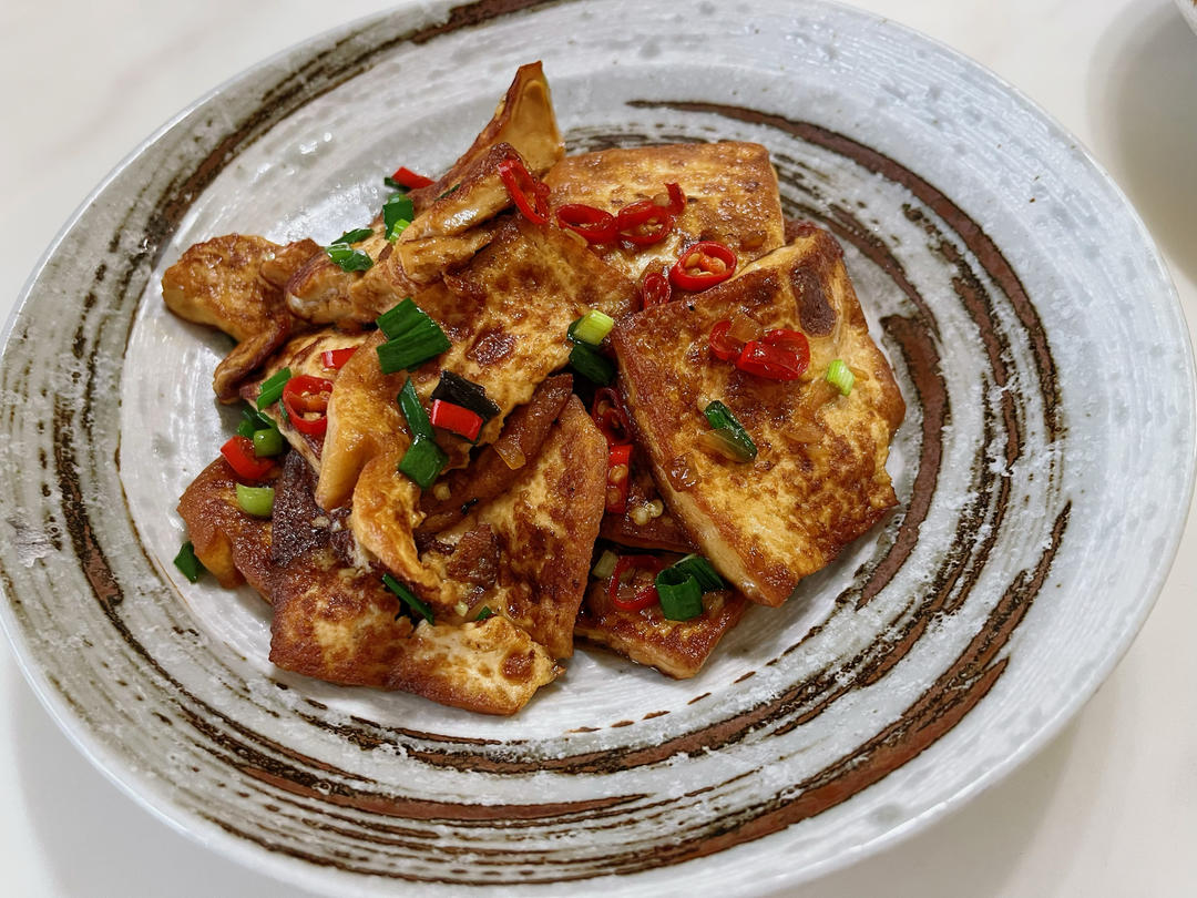 焖煎豆腐