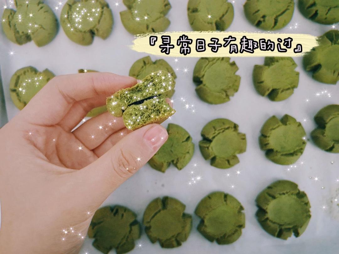 入门级别的抹茶味玛格丽塔小饼干  酥酥香香味道超棒ˆ☺ˆ的做法