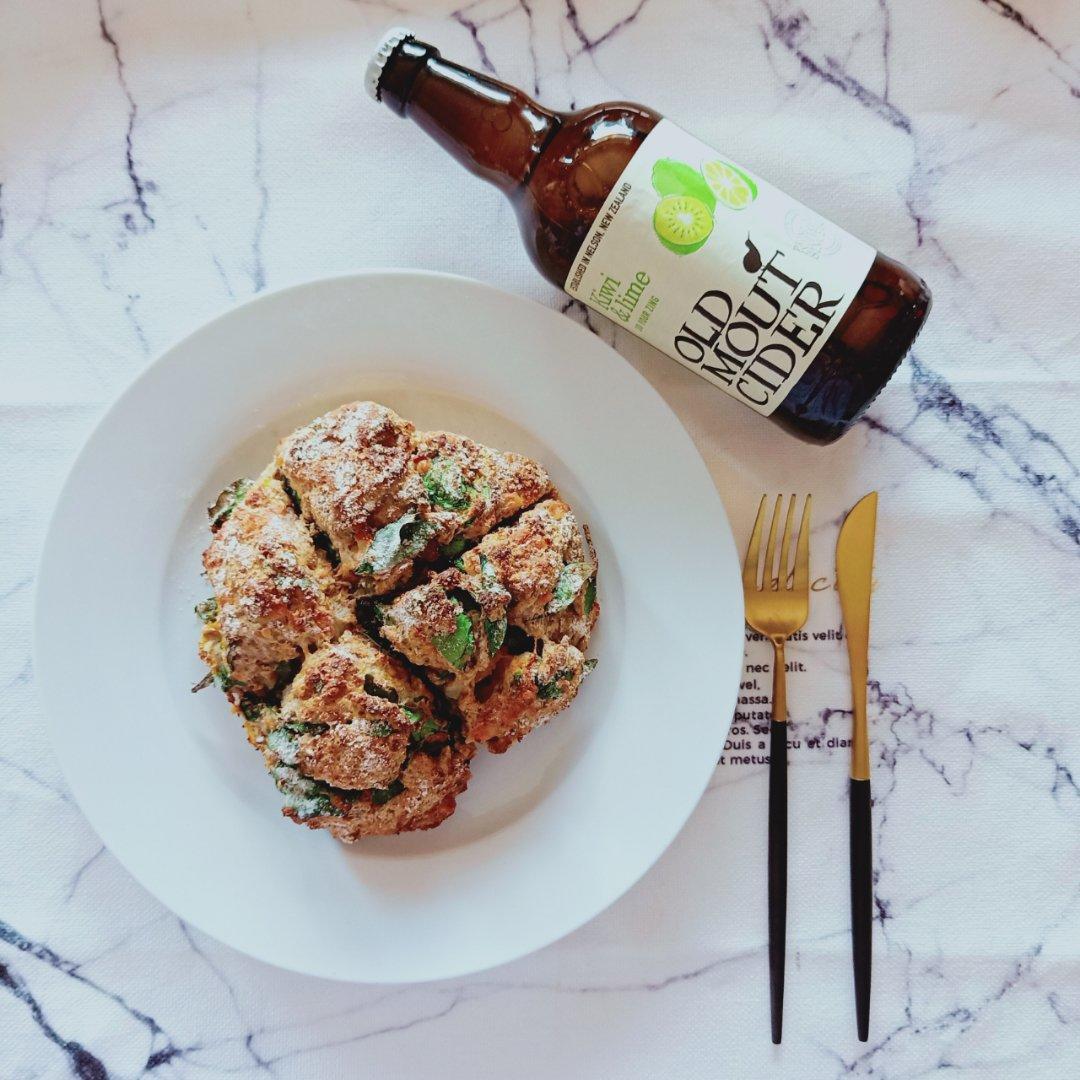 菠菜南瓜奶酪丹波面包丨健康·烘焙