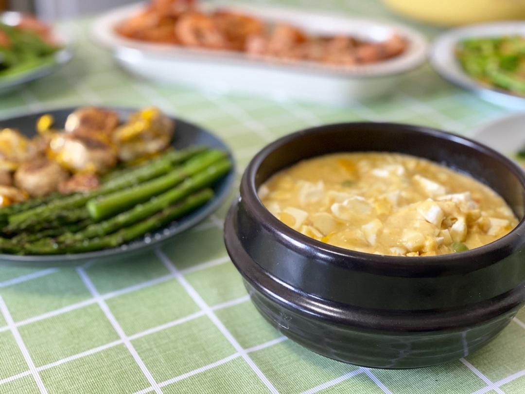 煮｜蟹黄豆腐Crab Tofu