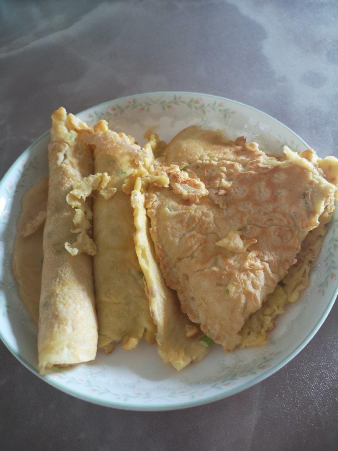 快速早餐鸡蛋葱花饼