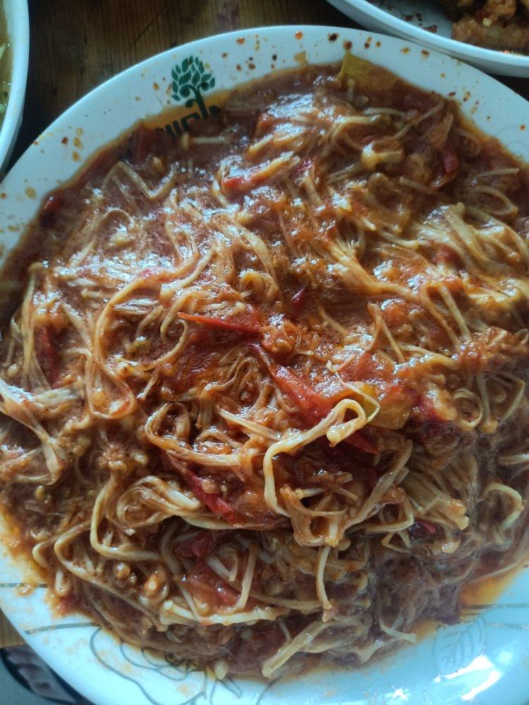 低脂营养家常菜❗️好吃又下饭的番茄金针菇❗️