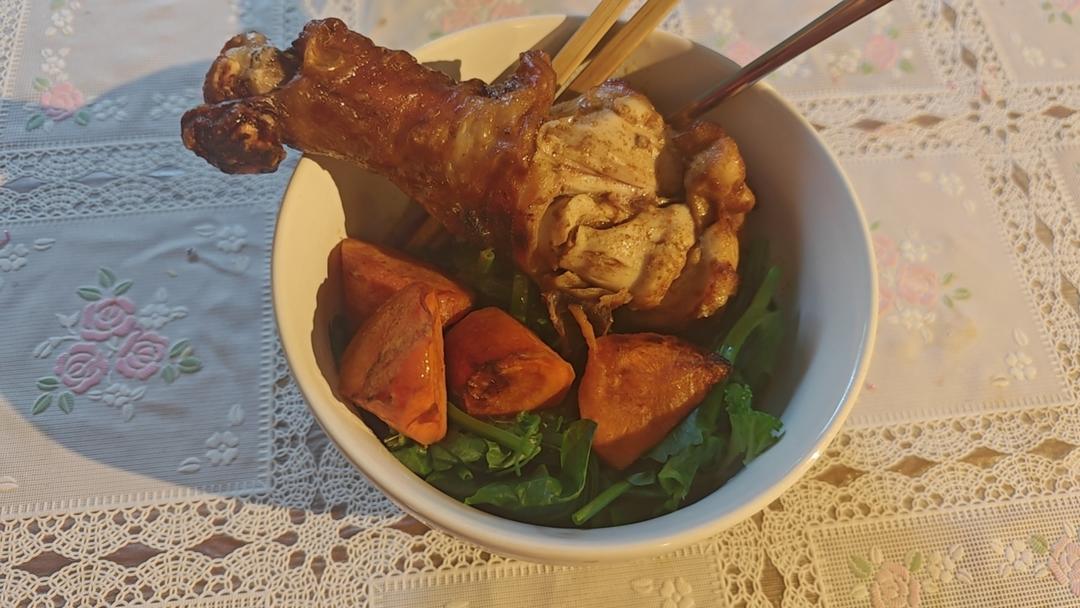 空气炸锅烤鸡腿【蜜汁琵琶腿】