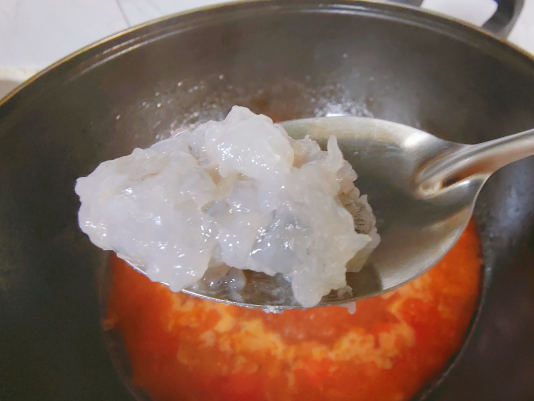 宝宝营养餐：茄汁虾滑的做法 步骤4