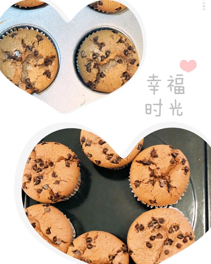 巧克力豆纸杯蛋糕