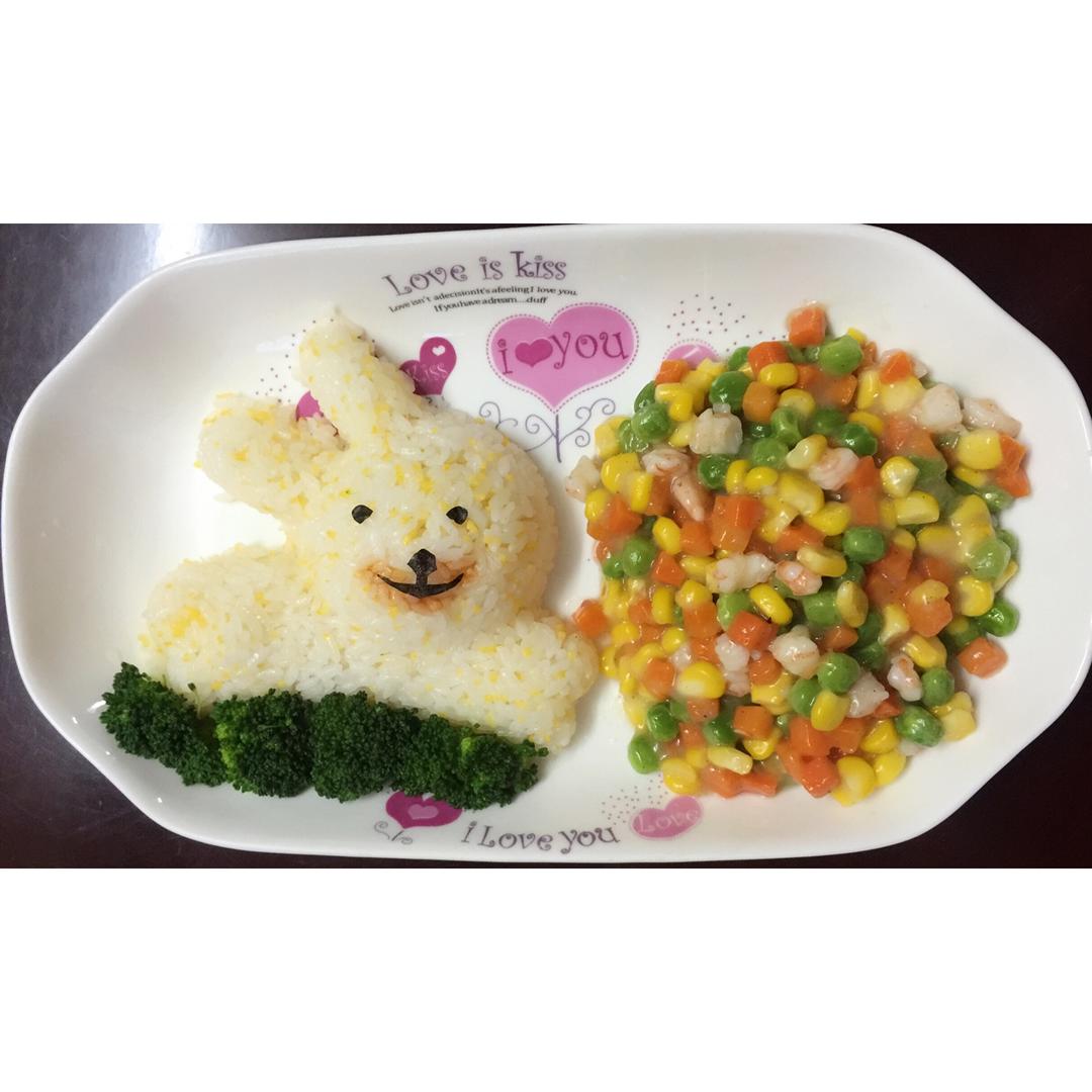 【宝宝造型餐】茄子肉末盖浇饭