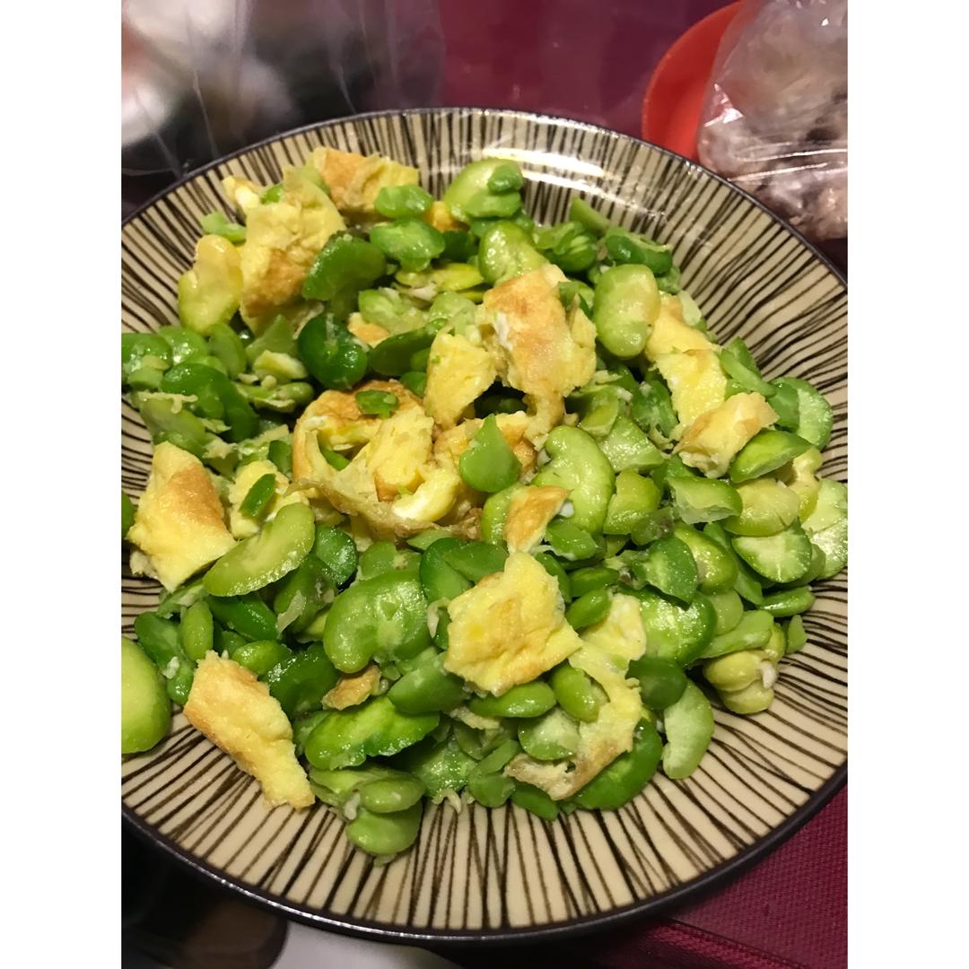蚕豆炒蛋