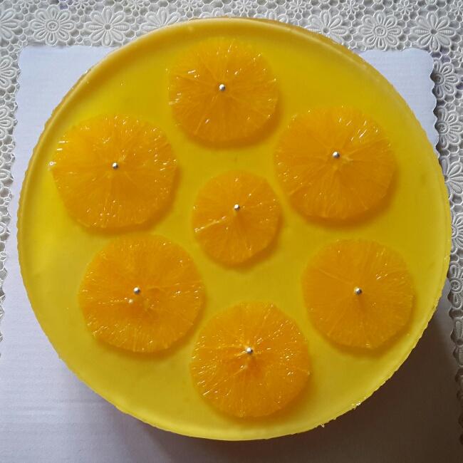 鲜橙酸奶慕斯蛋糕的做法 步骤8