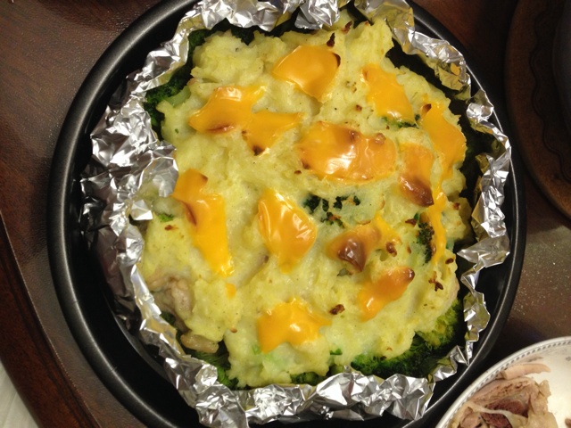奶汁土豆泥焗鸡块