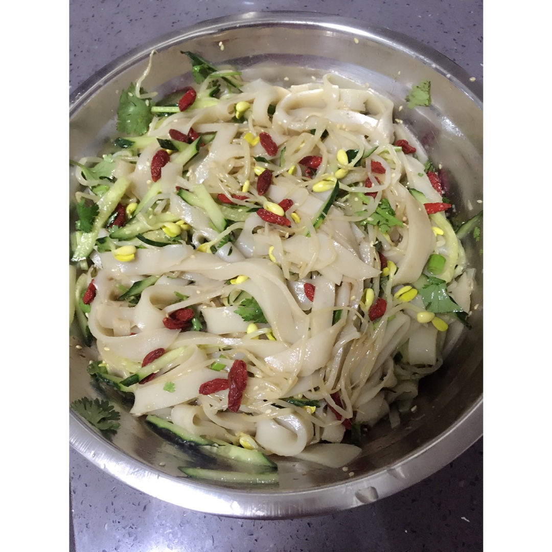 不用水洗的自制凉皮，零失败