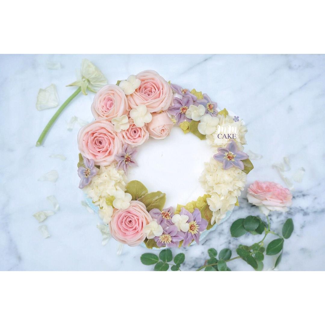 韩式裱花配方—豆沙奶油霜