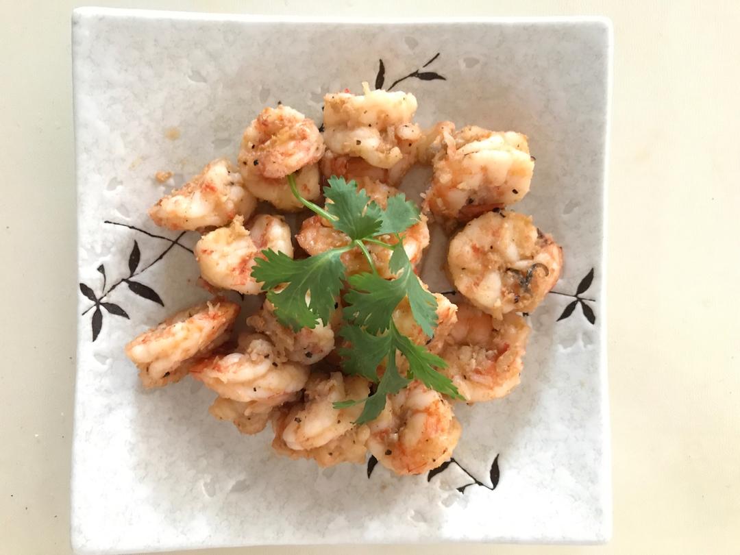 【山姆厨房】黑椒香蒜炒虾