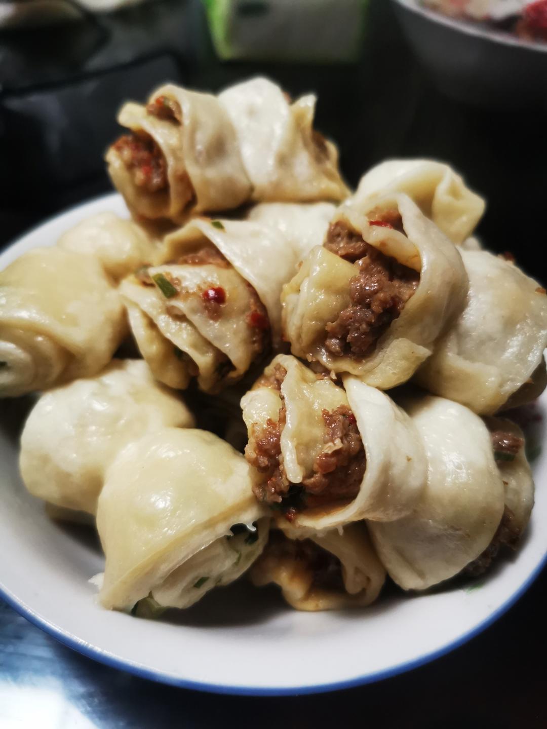 肉沫葱花卷