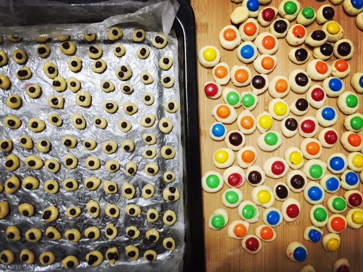 椰子味迷你MM豆曲奇小饼