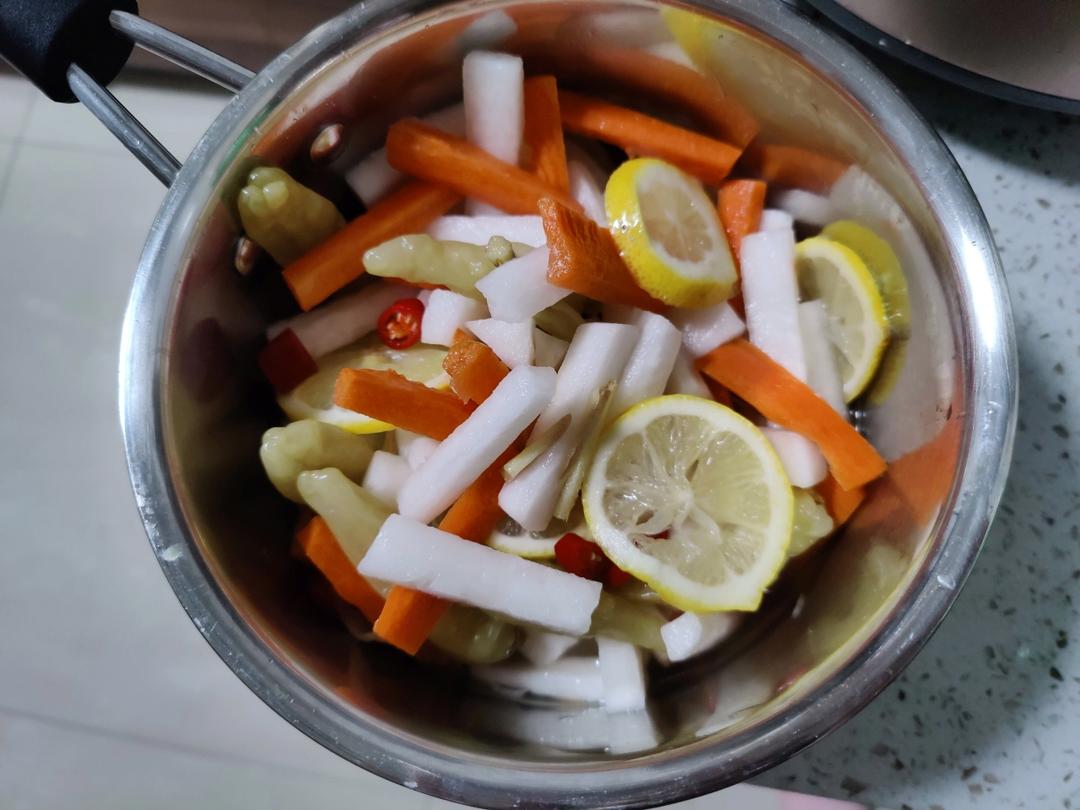 超级开胃爽脆❗️低脂零卡的酸甜泡椒萝卜