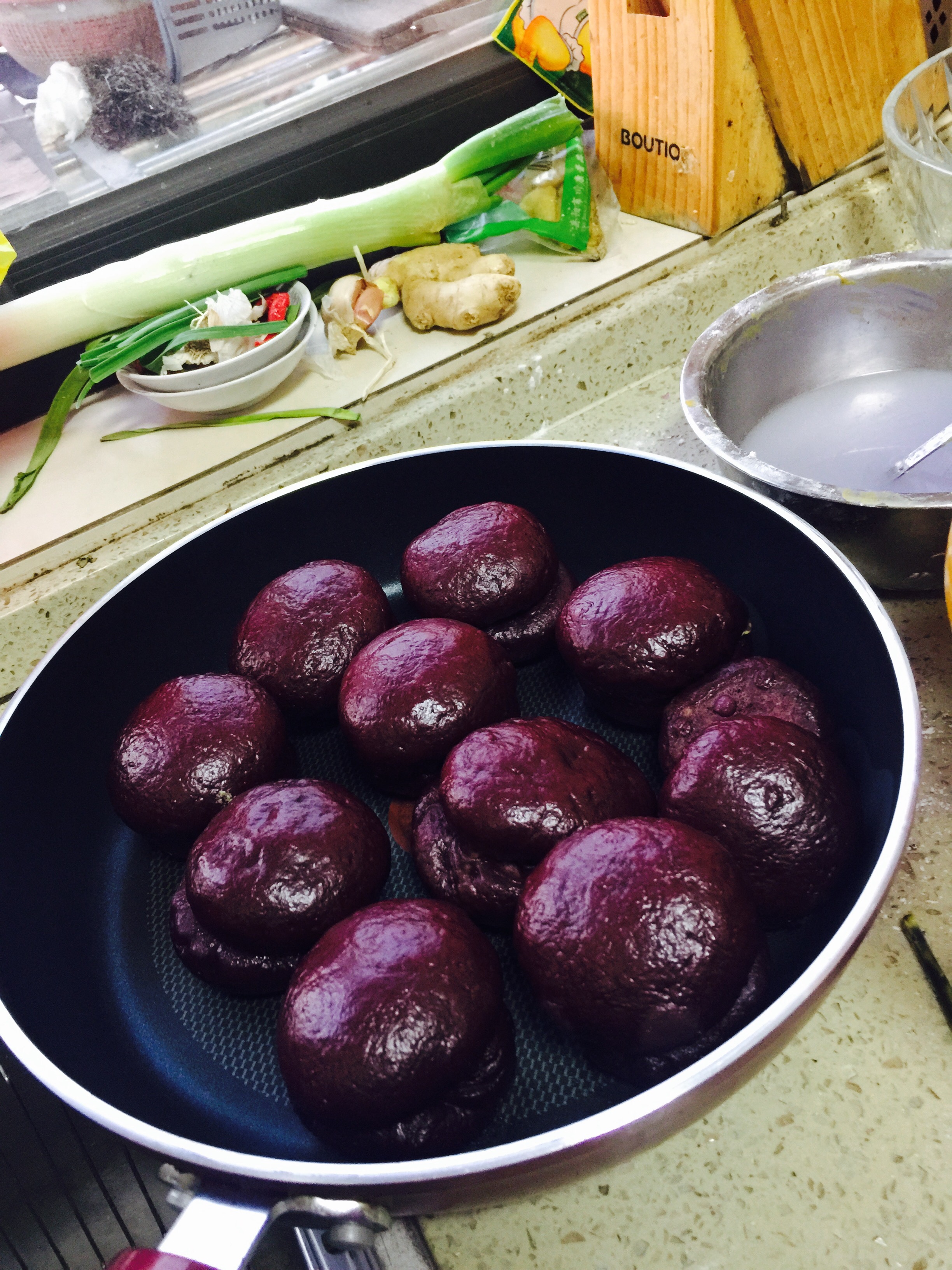 紫薯不流沙包的做法