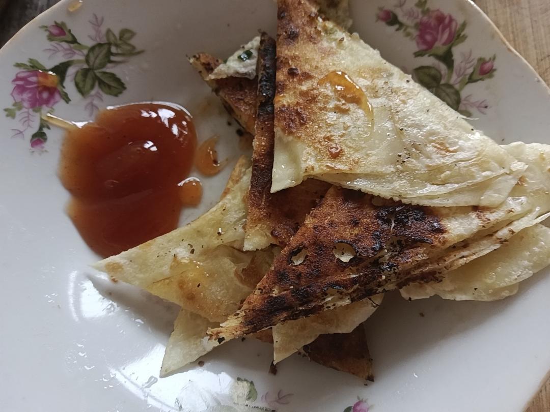 饺子皮千层饼
