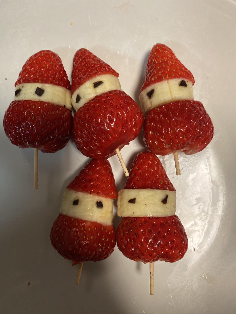 0失败！🎄圣诞节甜品｜超可爱的草莓雪人糖葫芦