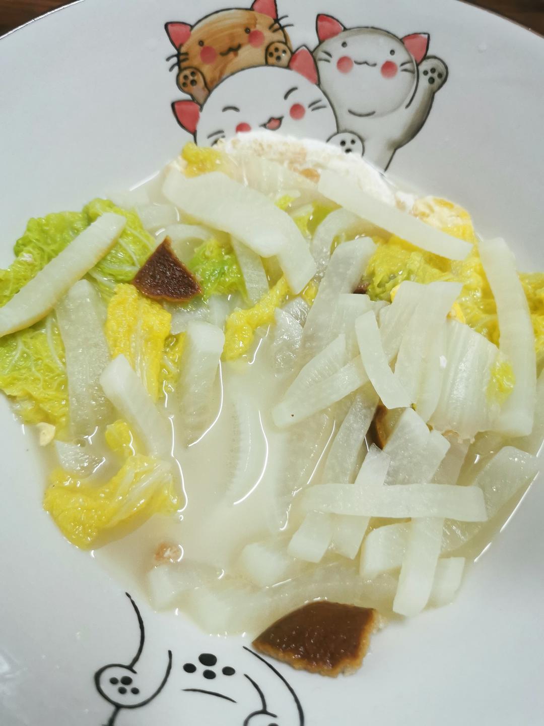 🌈冬天必喝的汤～萝卜白菜汤！简单又美味
