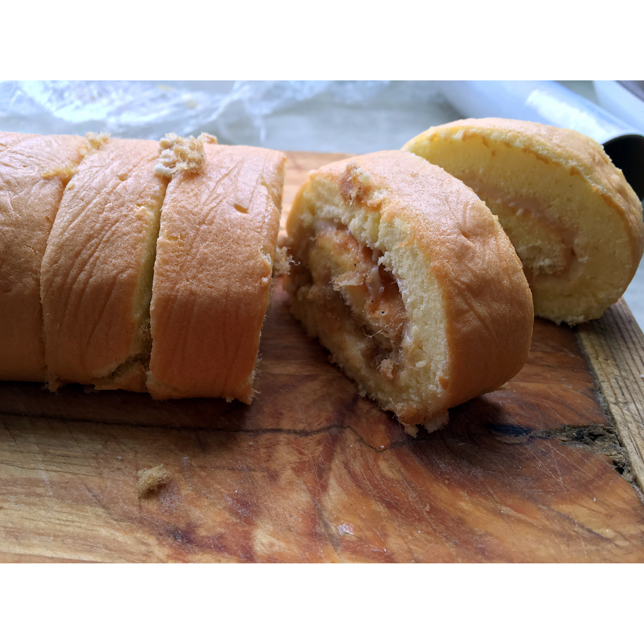 肉松戚风蛋糕卷