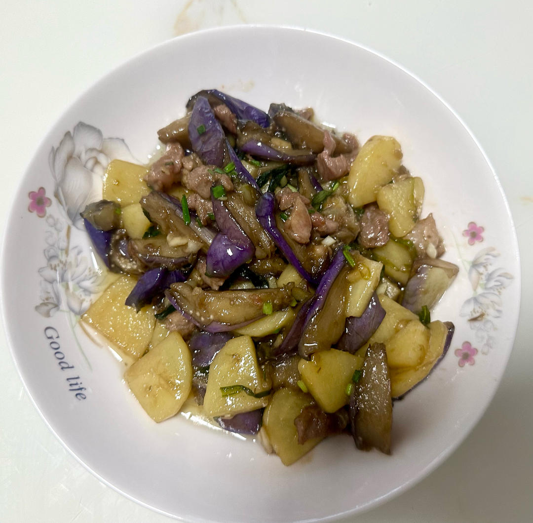 家常红烧茄子🍆，只要少量的油且下饭