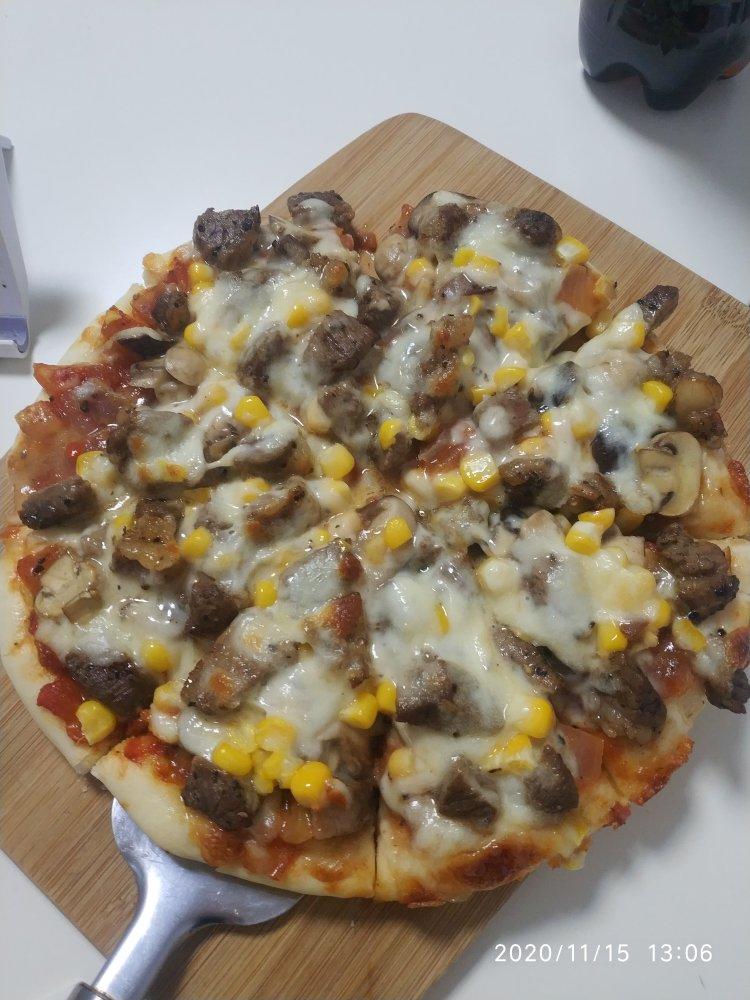 太阳谷SUN VALLEY黑胡椒牛排薄底披萨