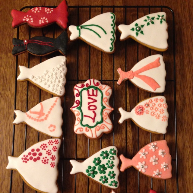 圣诞卡通糖霜饼干--圣诞企鹅和雪人