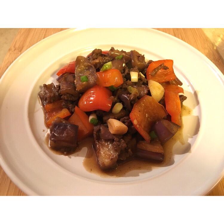 红烧肉沫茄子