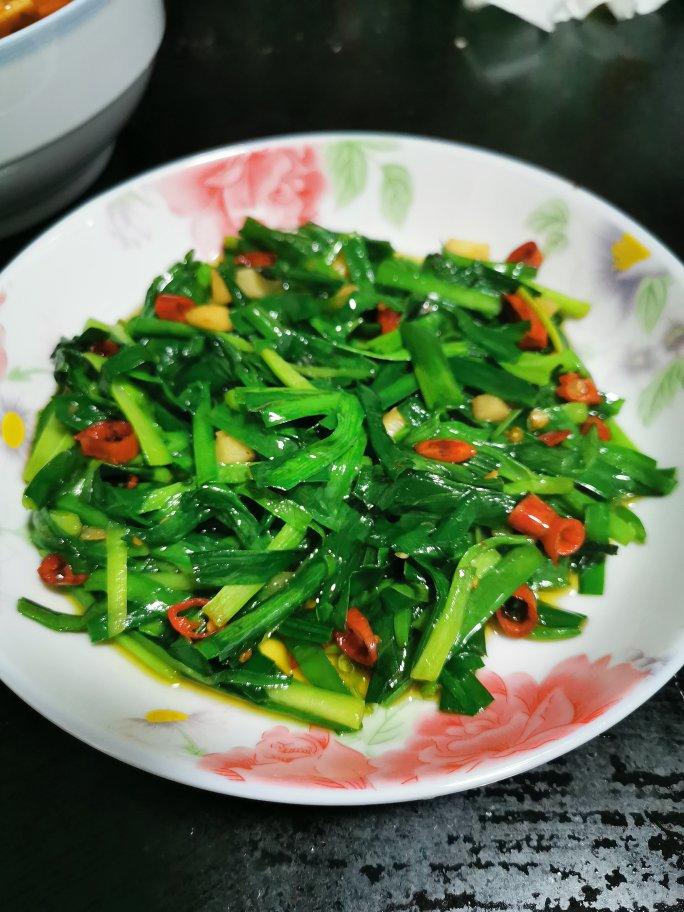 素炒韭菜