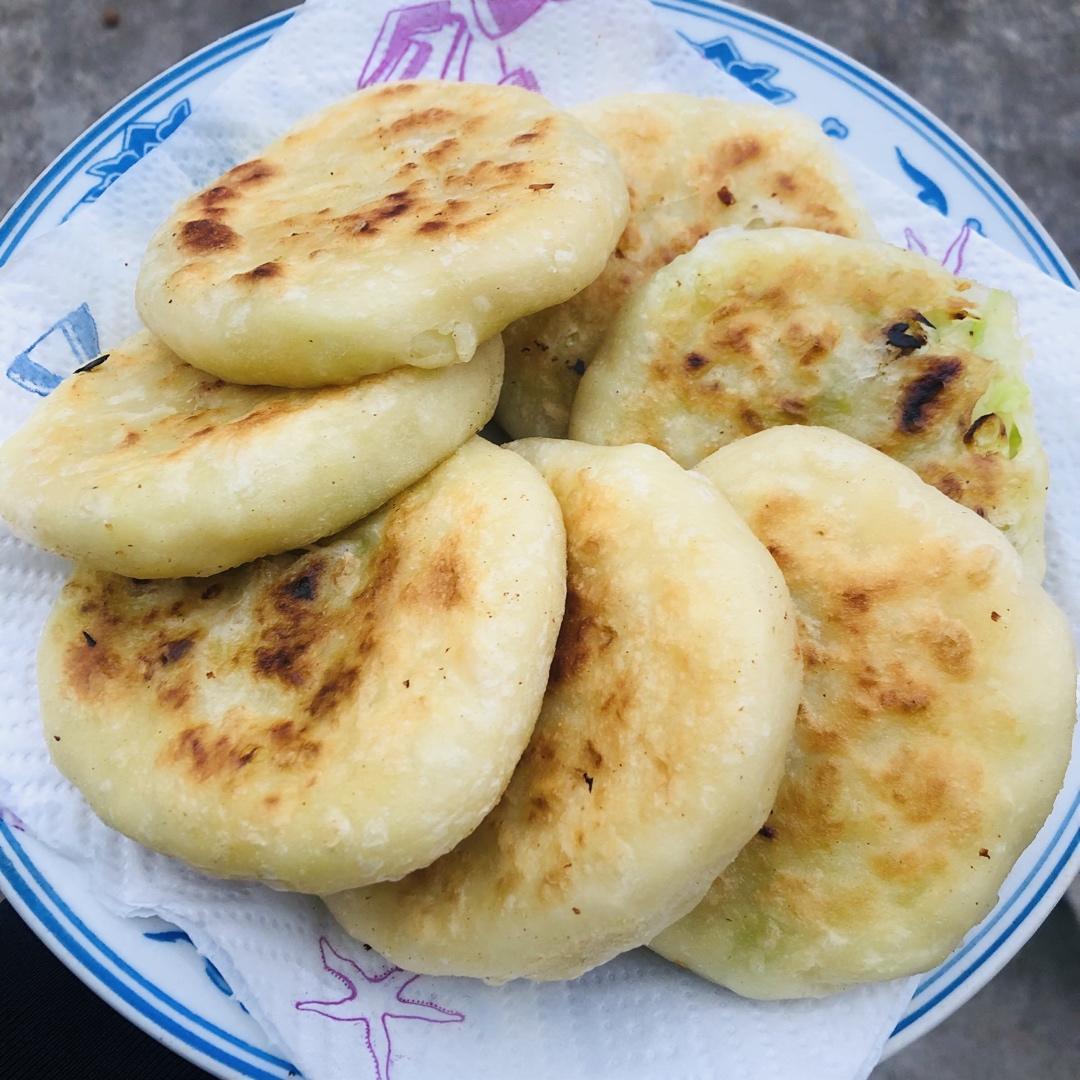 大白菜馅饼  皮薄馅多