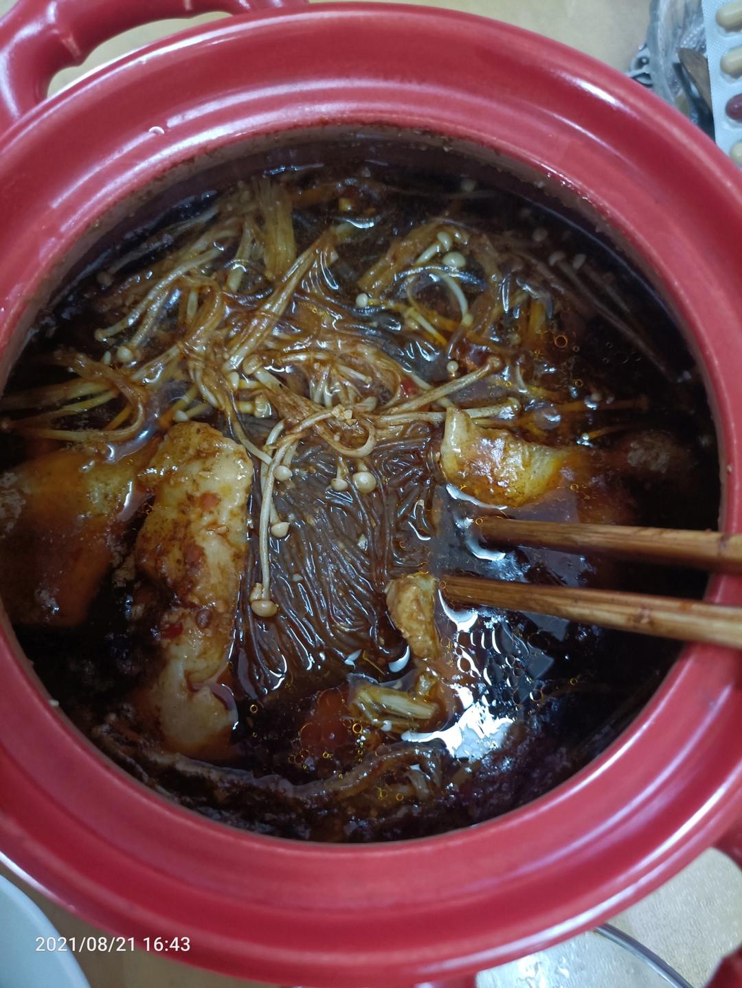 龙利鱼粉丝煲