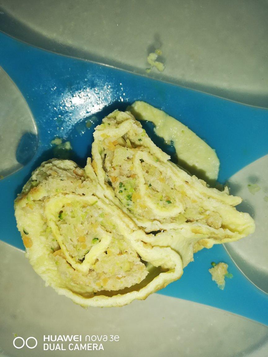 鲜虾鸡蛋卷宝宝辅食精华一岁以上宝宝