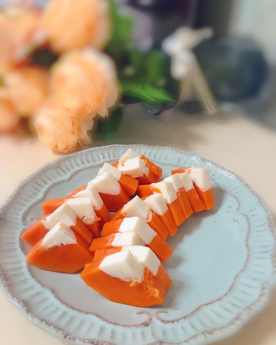 rebecca暖暖做的小美版·木瓜椰汁糕